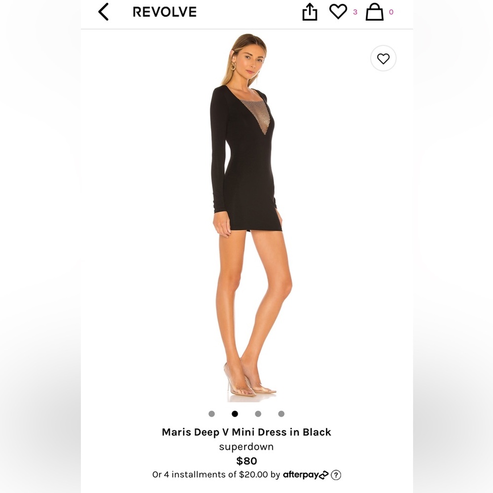Sexy black minidress